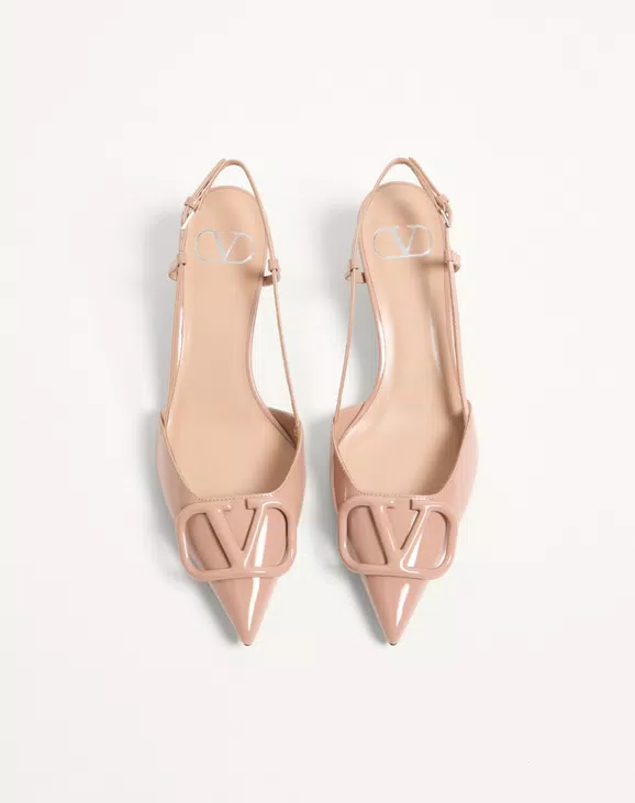 Valentino Vlogo Signature Patent Leather Slingback Pump 40Mm / 1.6 In. - Image 5
